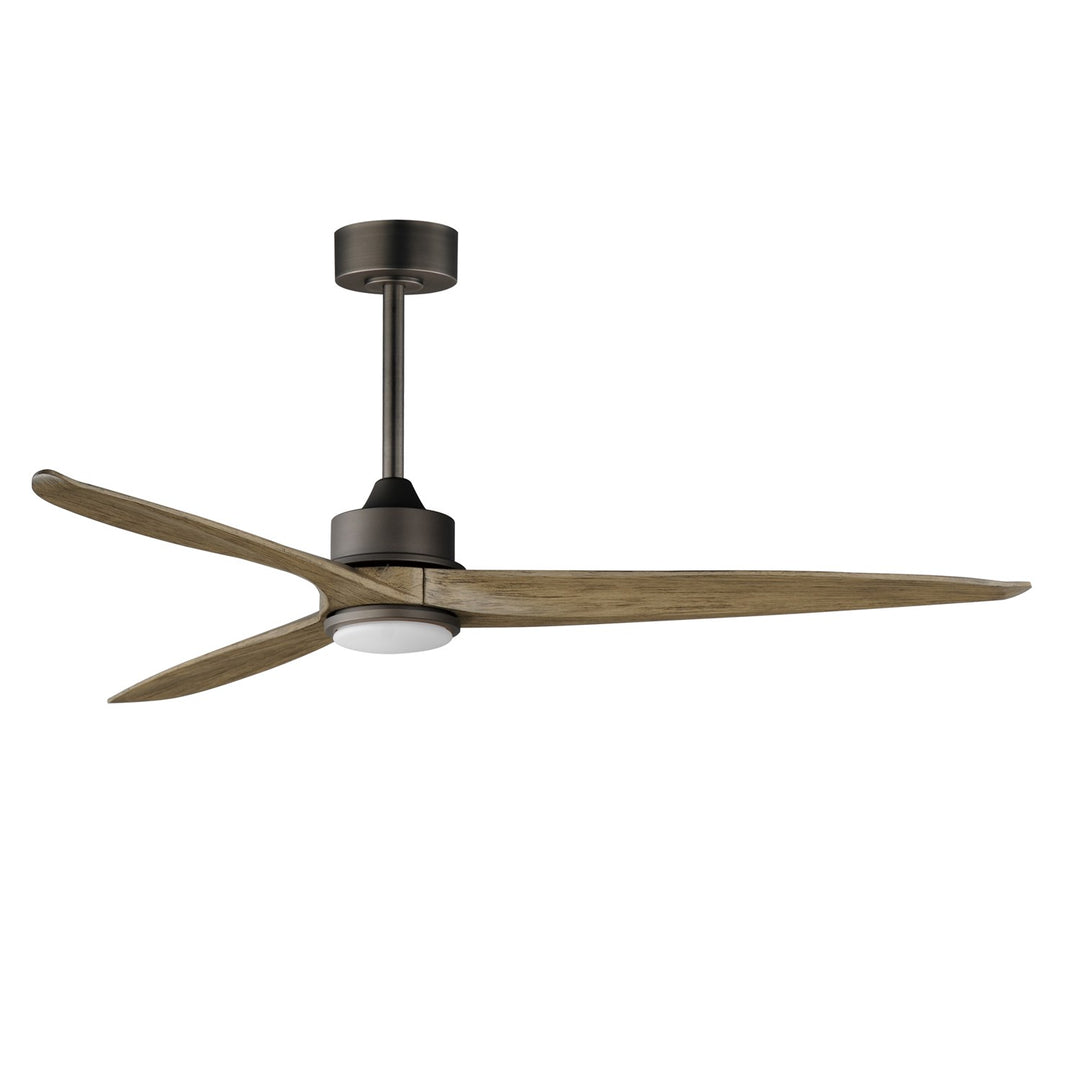Woodwind 72" Solid Wood Blade Fan W Led Light Kit by Maxim