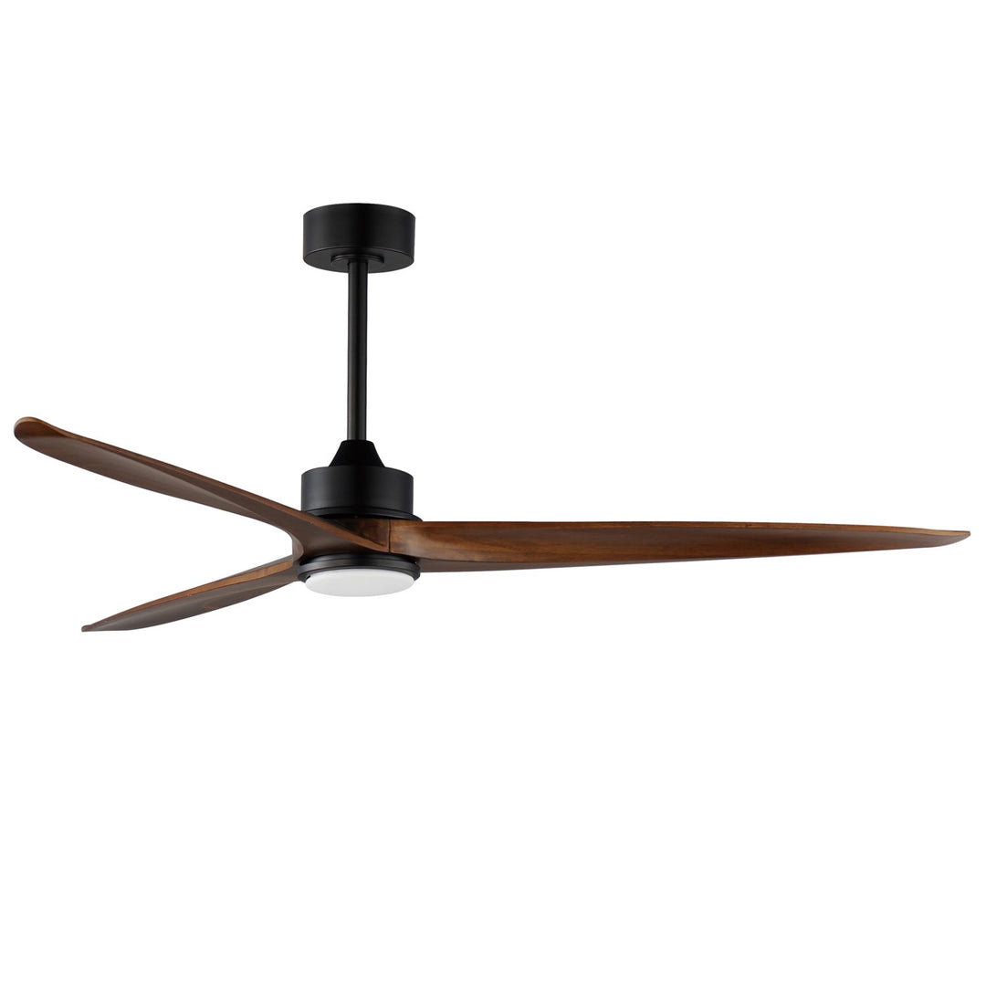 Woodwind 80" Solid Wood Blade Fan W Led Light Kit by Maxim