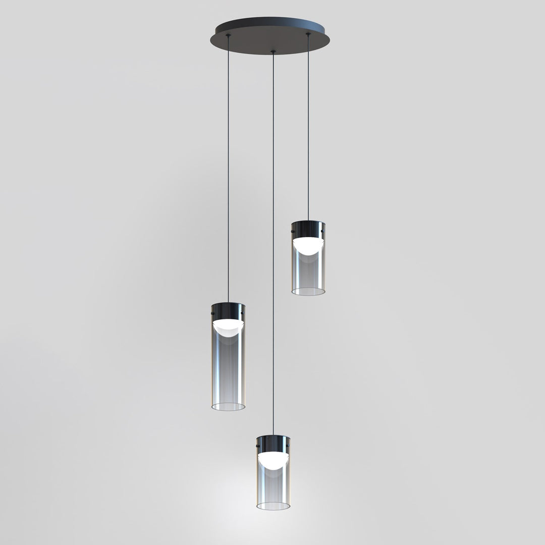 Smoke 3-Light Led Pendant