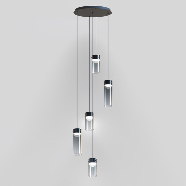 Smoke 5-Light Led Pendant