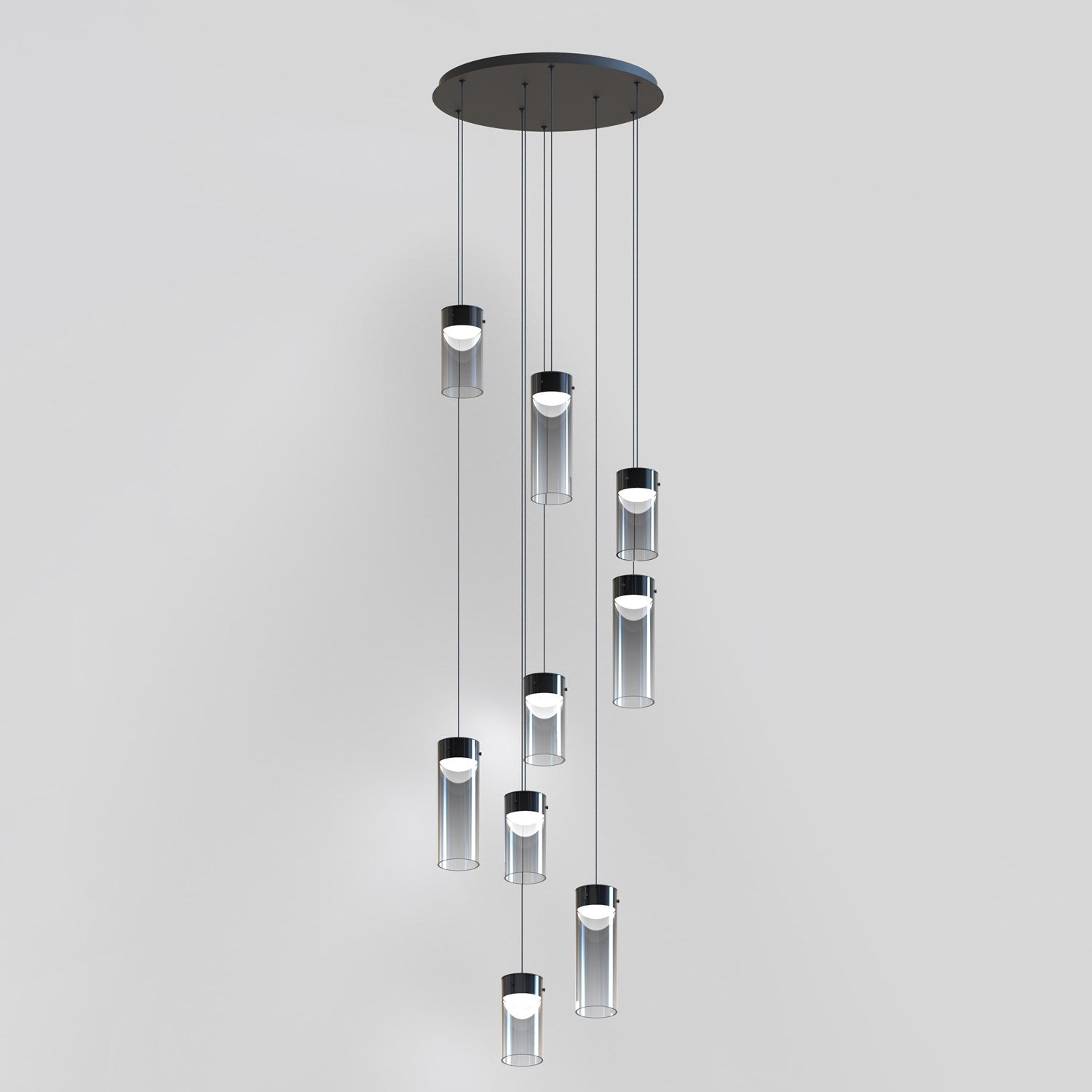 Smoke 9-Light Led Pendant by ET2