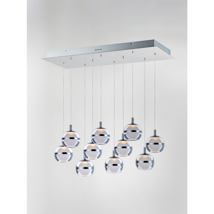 Led 10-Light Linear Pendant