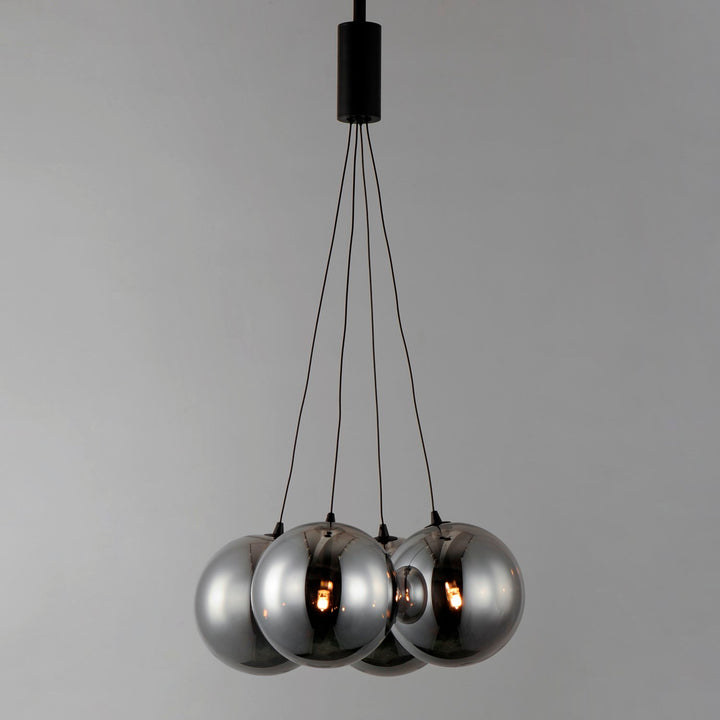 4-Light Led Pendant - Smoke
