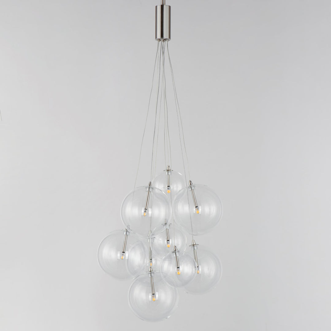 9-Light Led Pendant - Clear