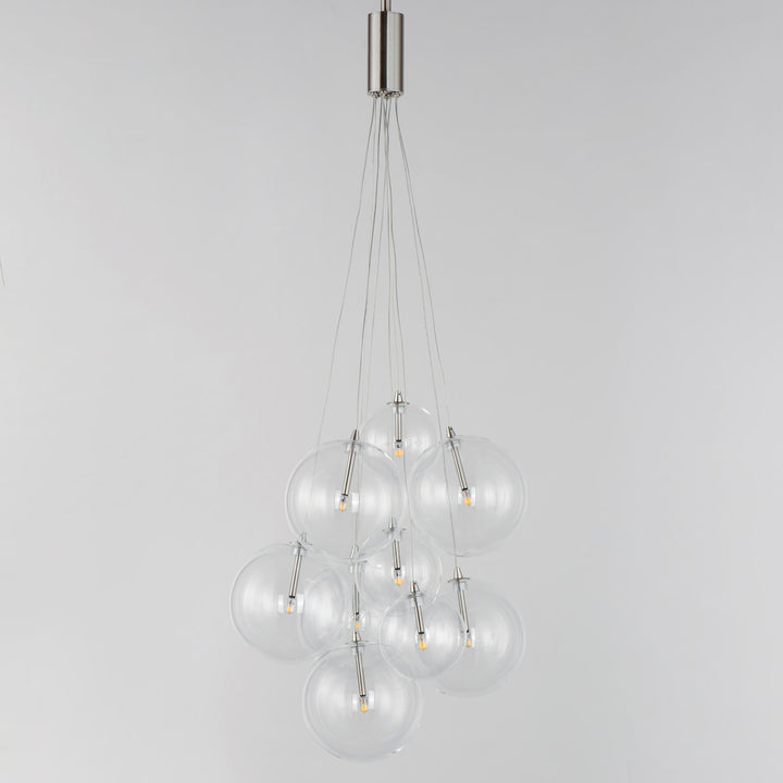 9-Light Led Pendant - Clear