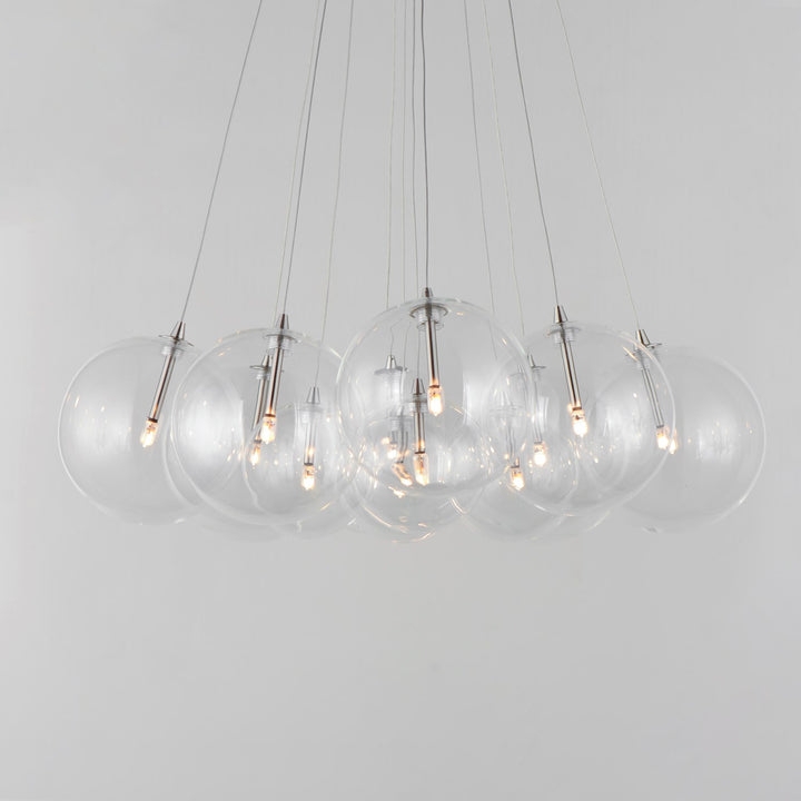 12-Light Led Pendant - Clear