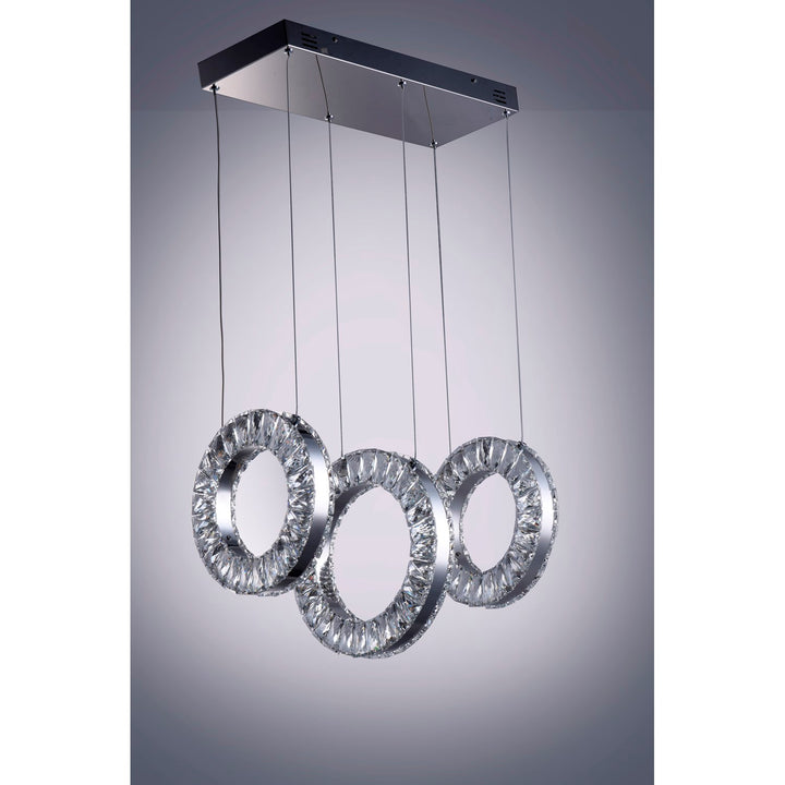 3-Light Led Linear Pendant