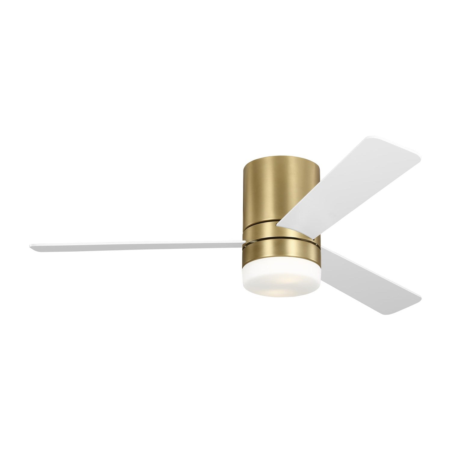 Era 52 Hugger Led Ceiling Fan In Burnished Brass by VC Fan Collection