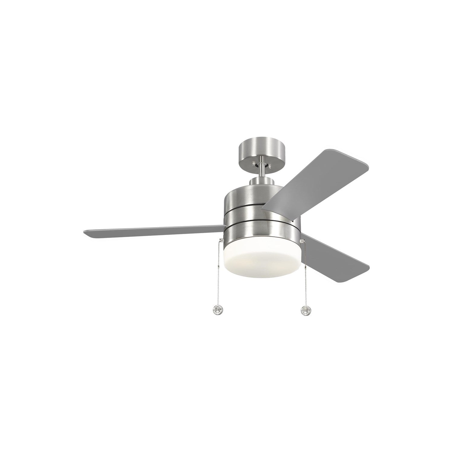 Syrus 44 Led Ceiling Fan In Brushed Steel by VC Fan Collection
