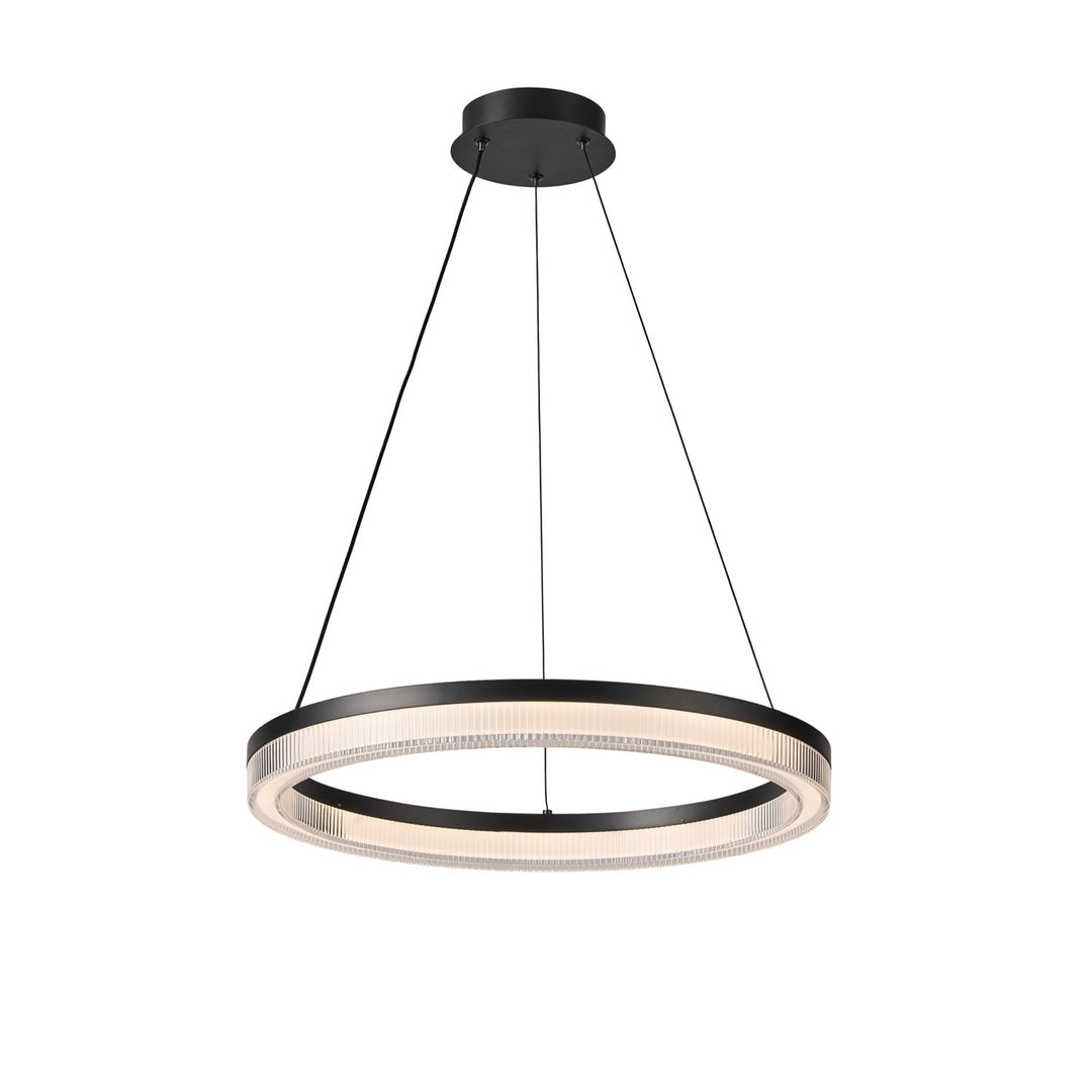 Integrated Led Pendant 24", Black by Artcraft