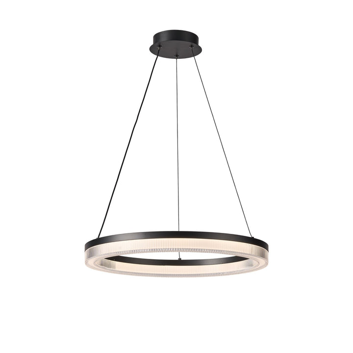 Integrated Led Pendant 24", Black