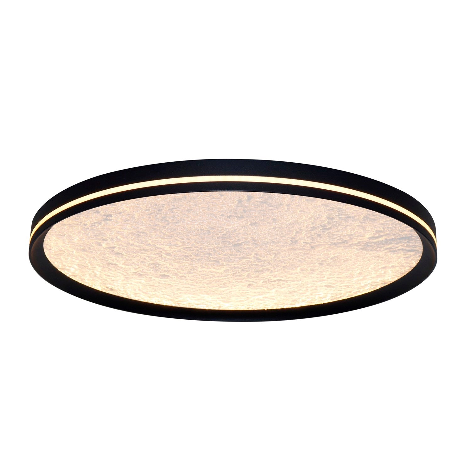 Integrated Led Flush Mount 20", Black