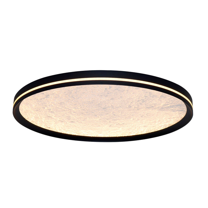Integrated Led Flush Mount 20", Black