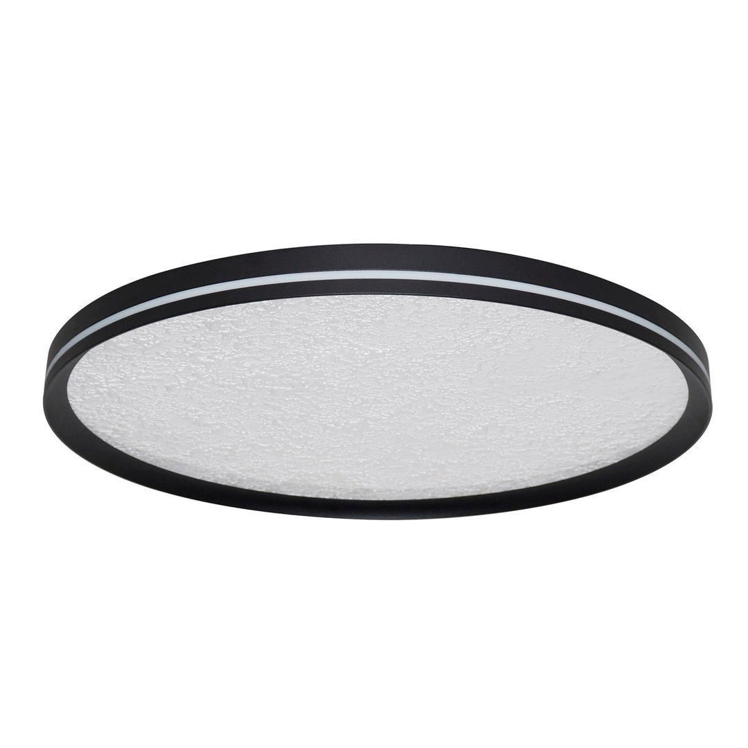 Integrated Led Flush Mount 20", Black