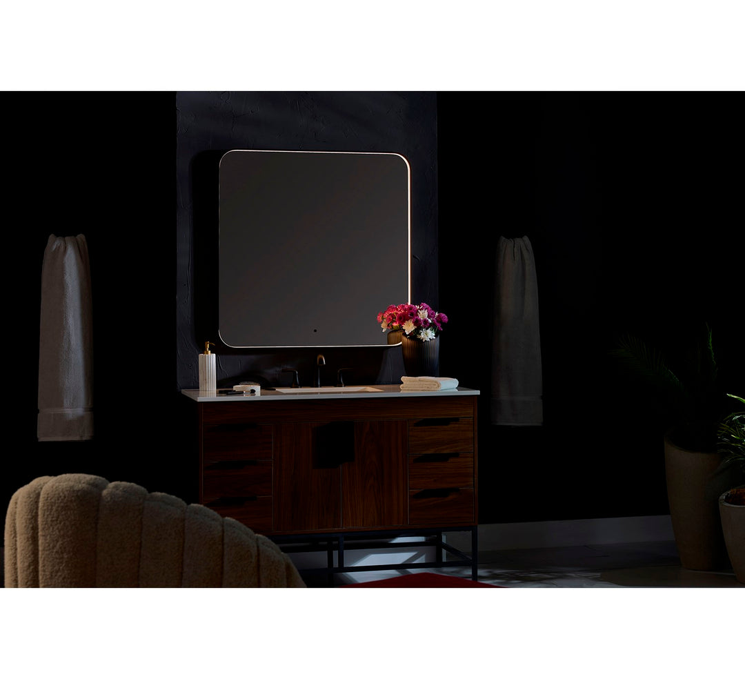 18X24 Led Mirror Black