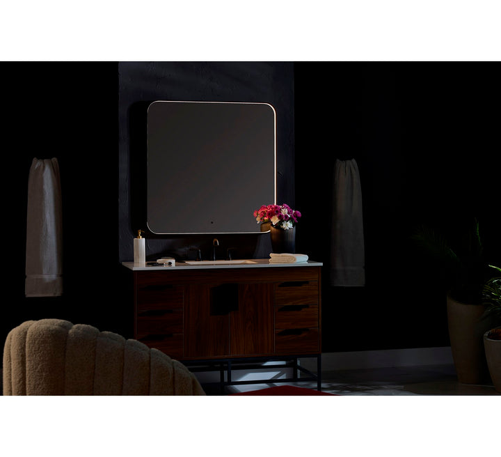 18X24 Led Mirror Black