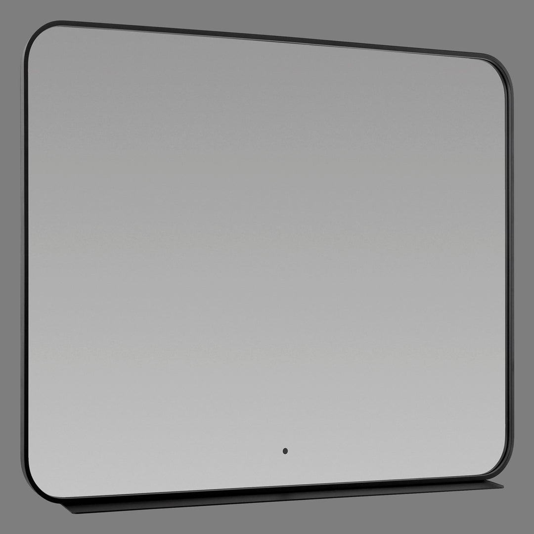 36X36 Led Mirror Black by Oxygen Lighting