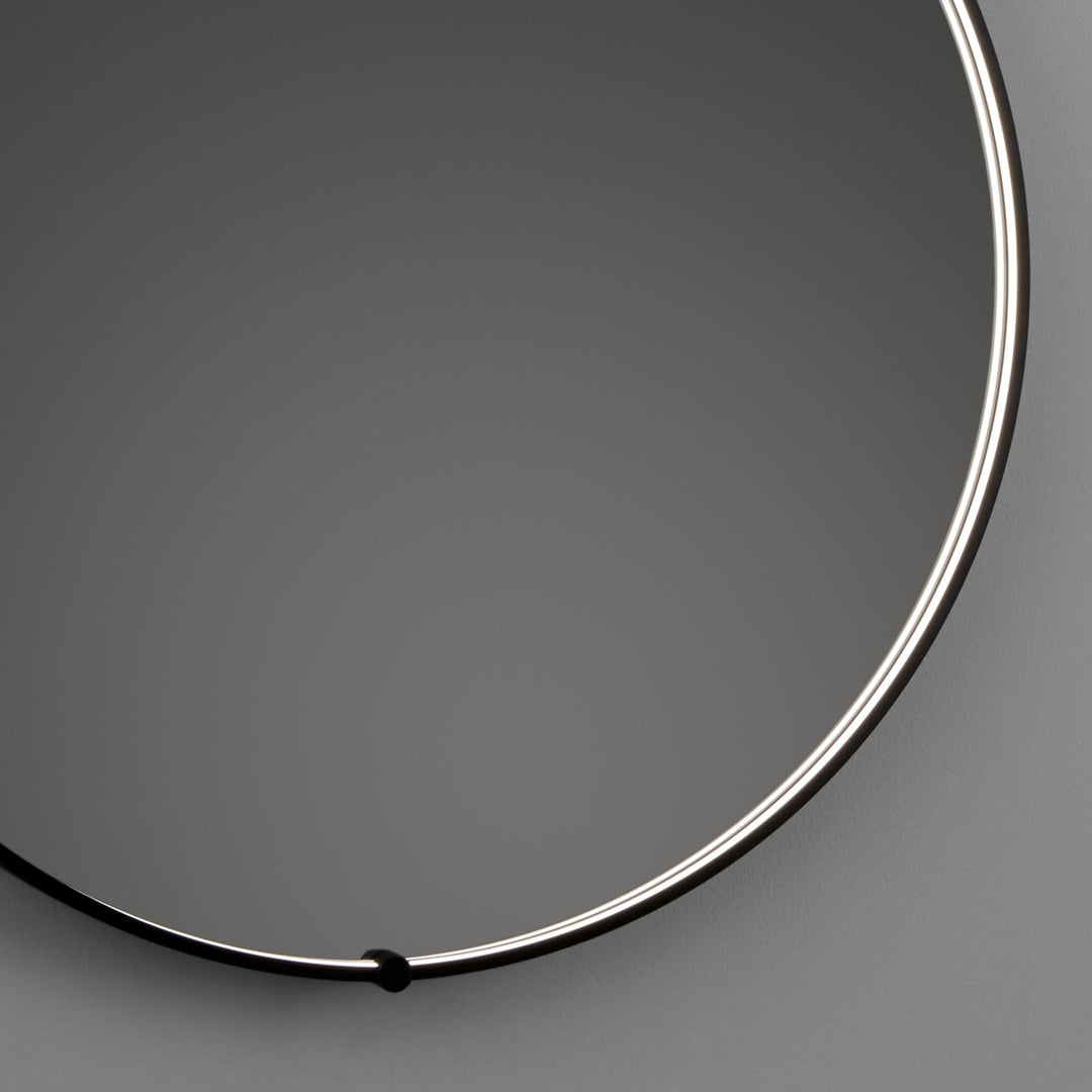 30X30 Led Mirror Black