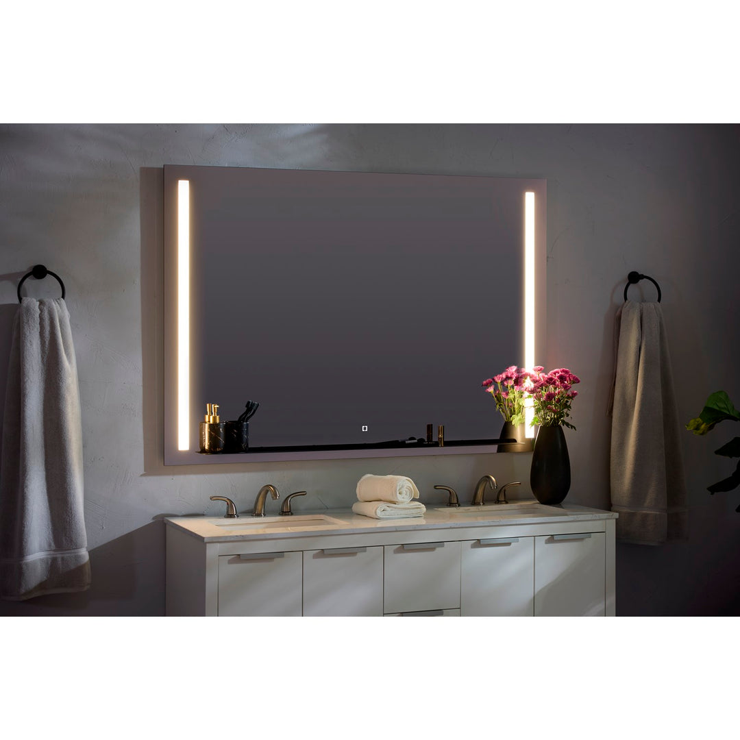 36X36 Led Mirror Black
