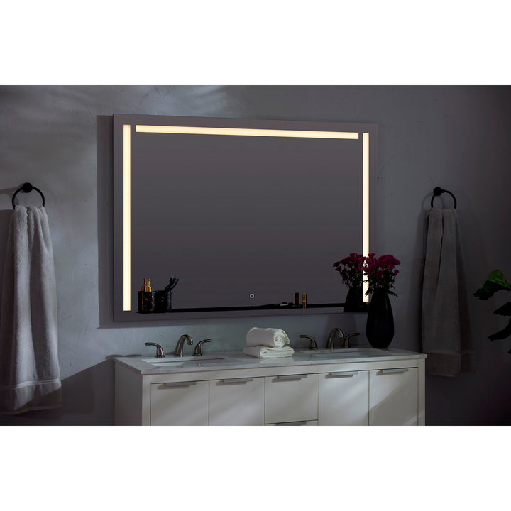 36X36 Led Mirror Black