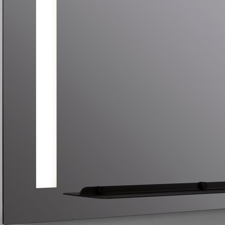 48X36 Led Mirror Black