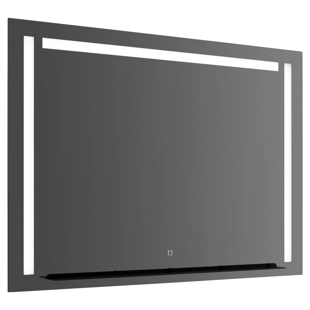 48X36 Led Mirror Black