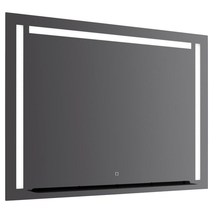 48X36 Led Mirror Black