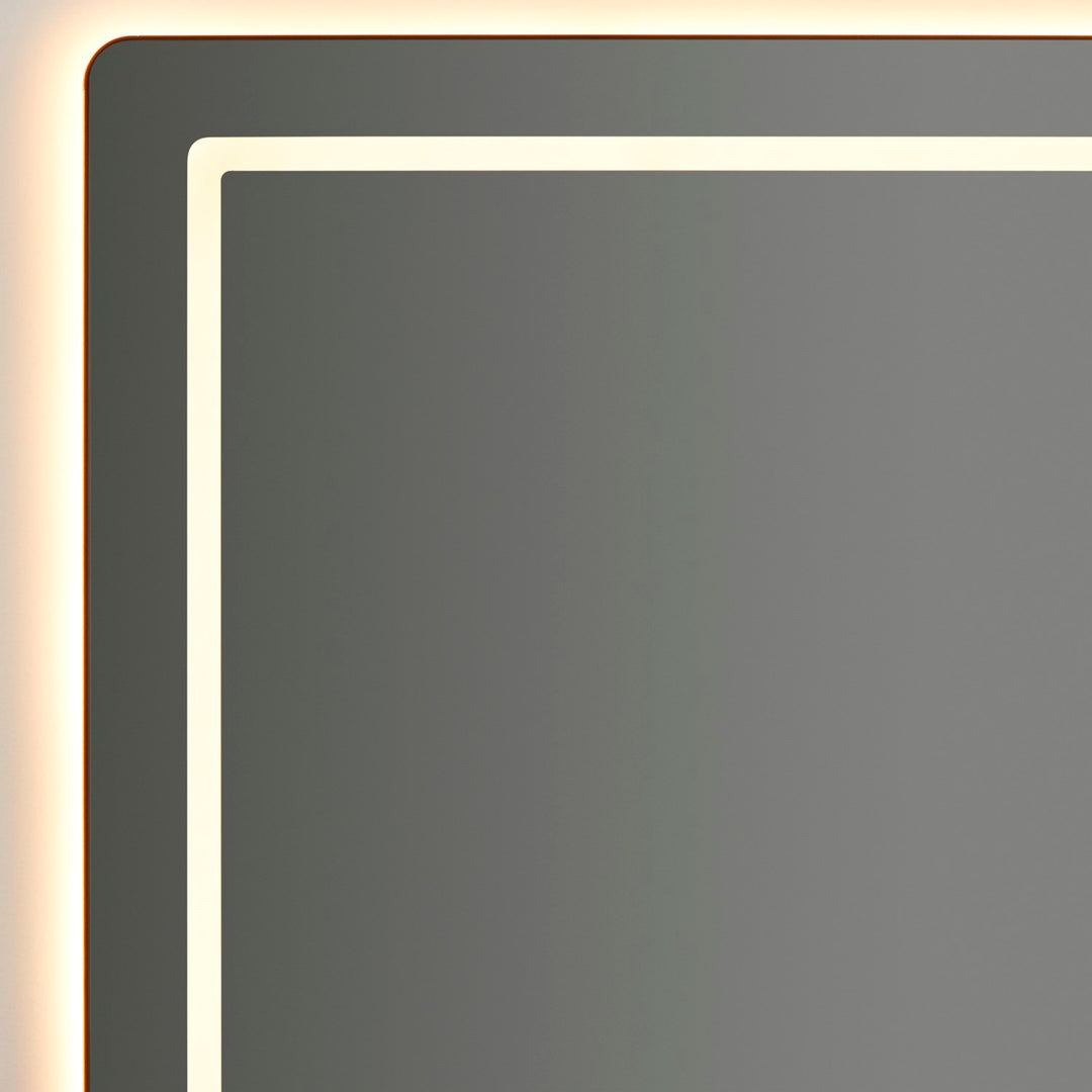36X36 Led Mirror Black
