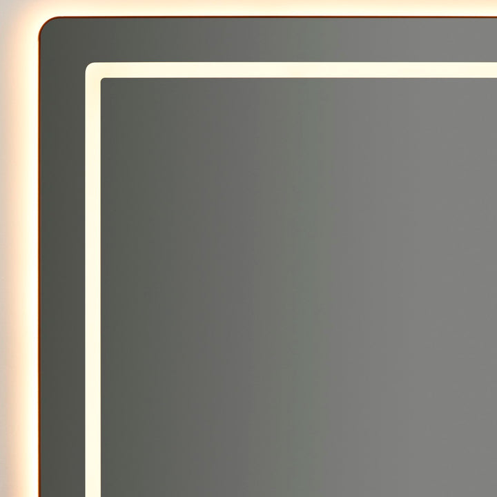 36X36 Led Mirror Black
