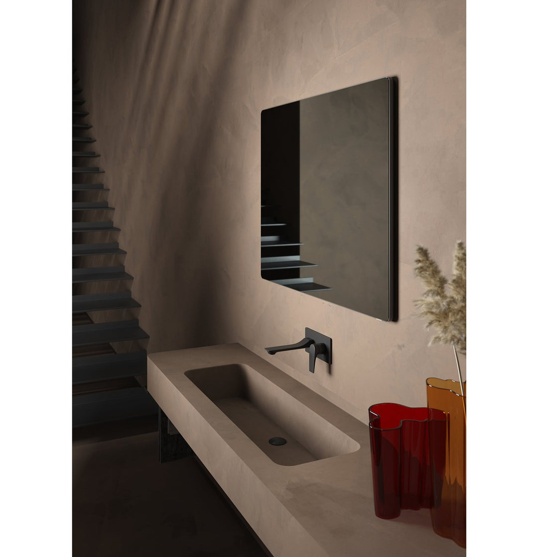 48X48 Led Mirror Black