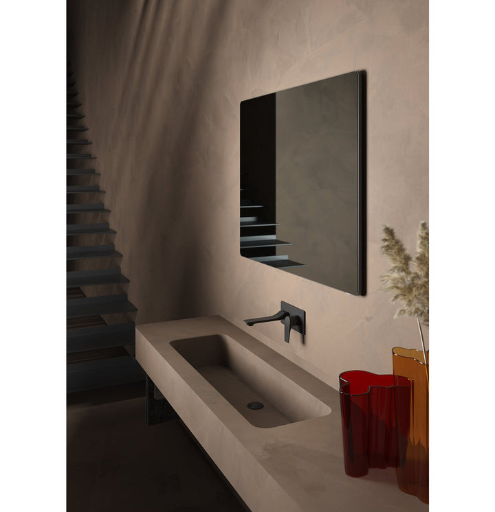 48X48 Led Mirror Black