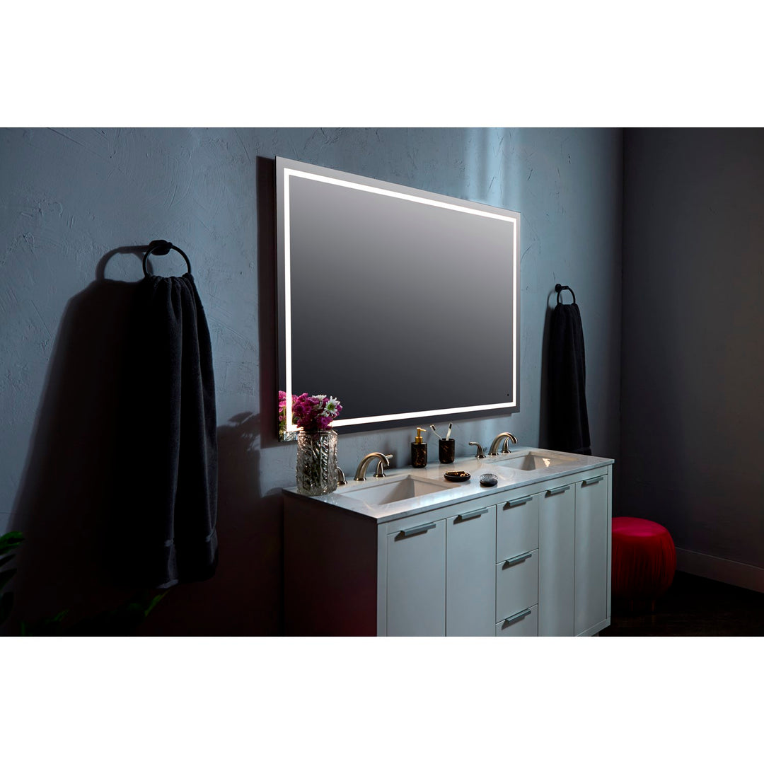 36X36 Led Mirror Black