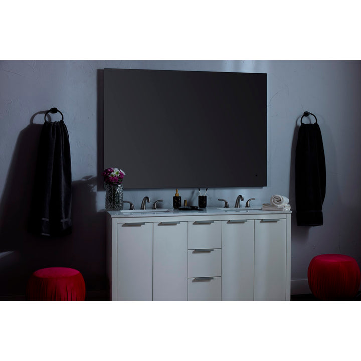 48X48 Led Mirror Black