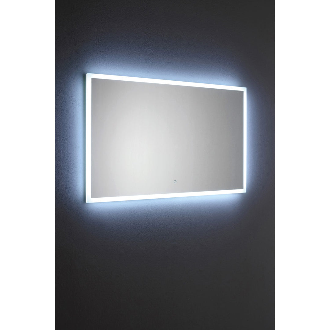 60X42 Led Mirror Black