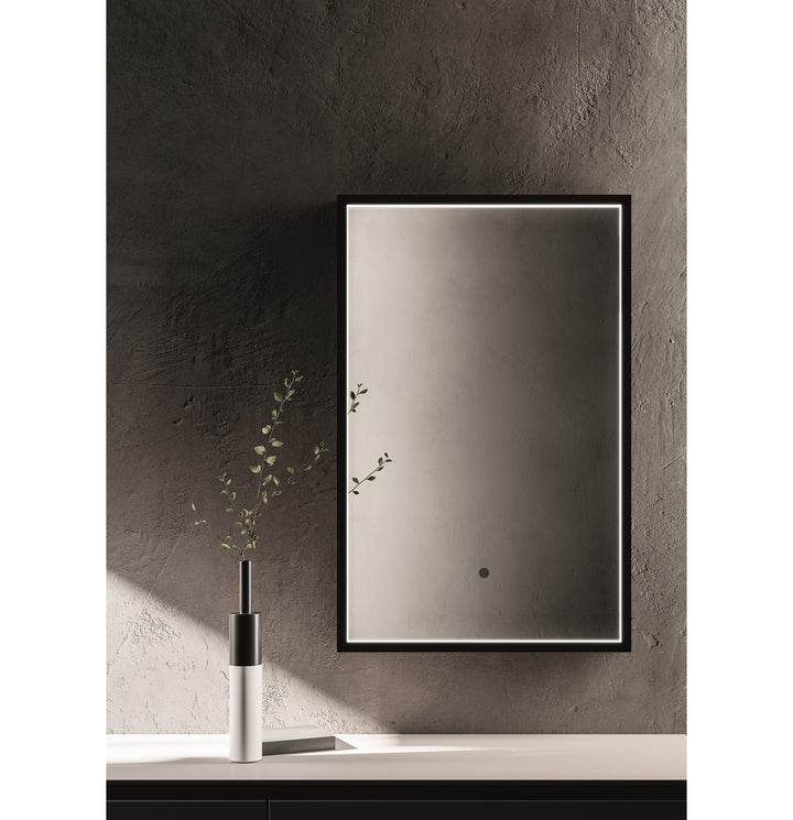 18X24 Led Mirror Black