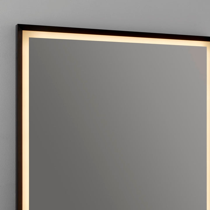 36X36 Led Mirror Black