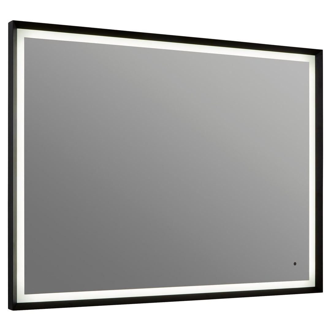 48X36 Led Mirror Black by Oxygen Lighting