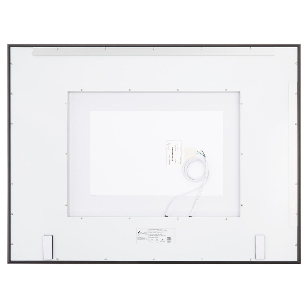 48X36 Led Mirror Black