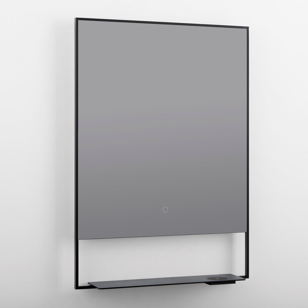 20X32 Led Mirror Black by Oxygen Lighting