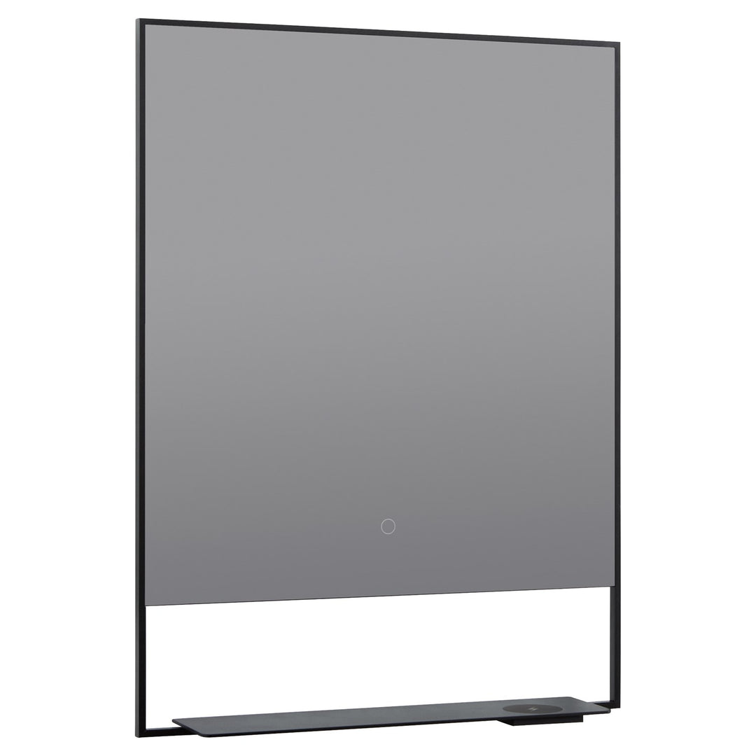 24X32 Led Mirror Black by Oxygen Lighting