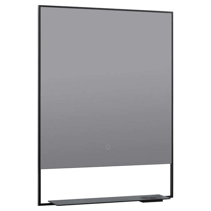 24X32 Led Mirror Black by Oxygen Lighting