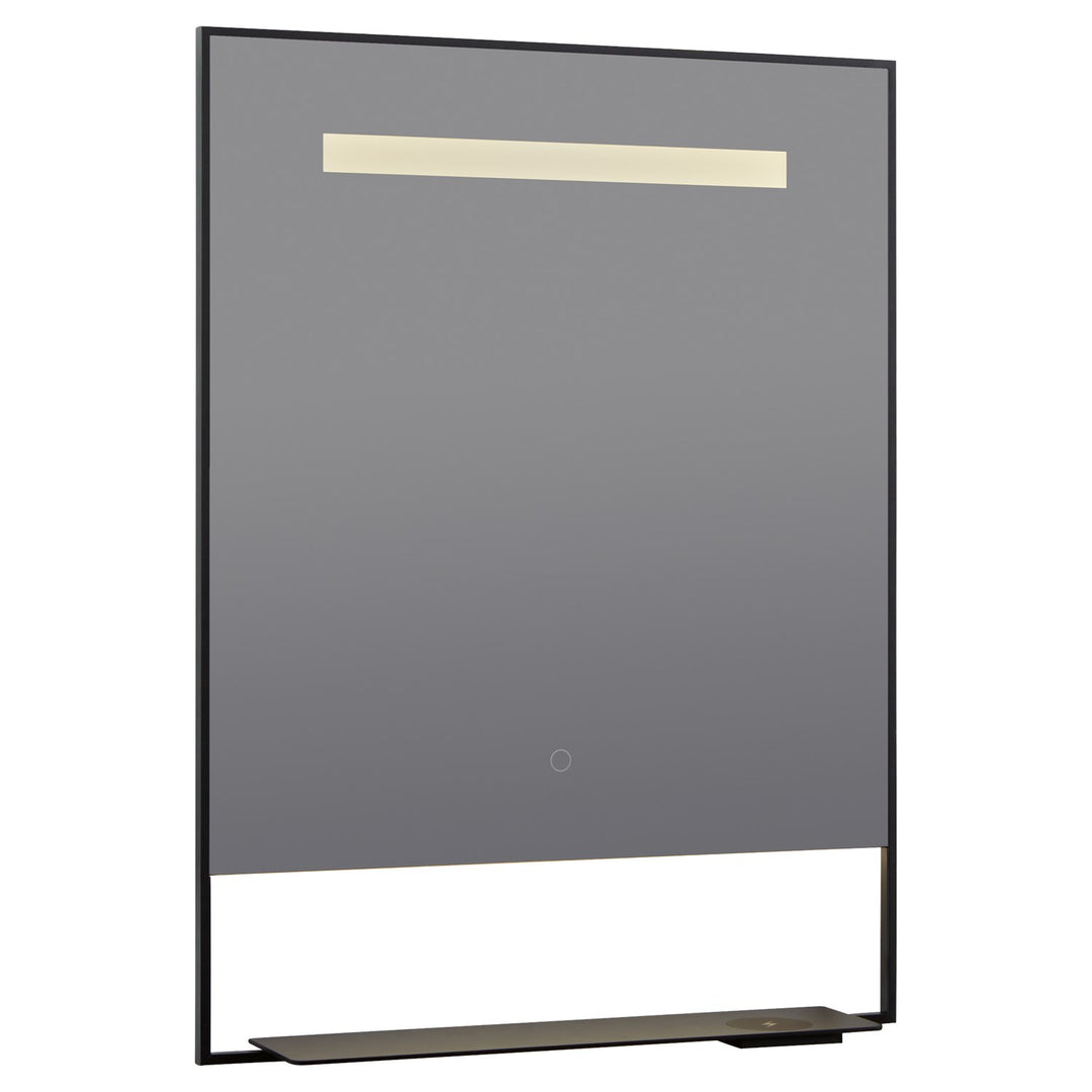 24X32 Led Mirror Black