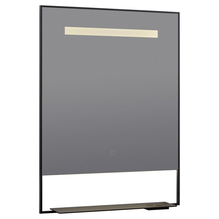 24X32 Led Mirror Black