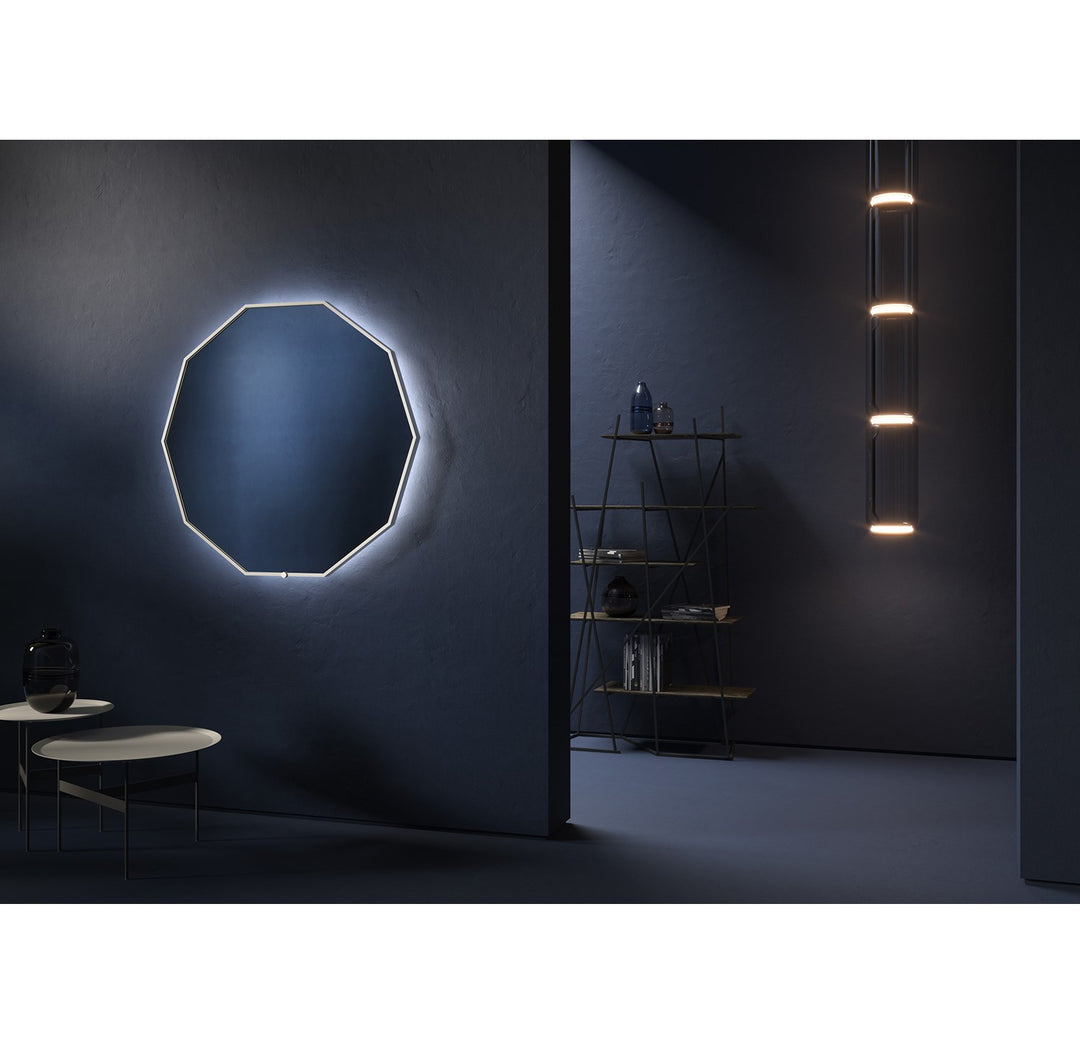 30X30 Led Mirror Black