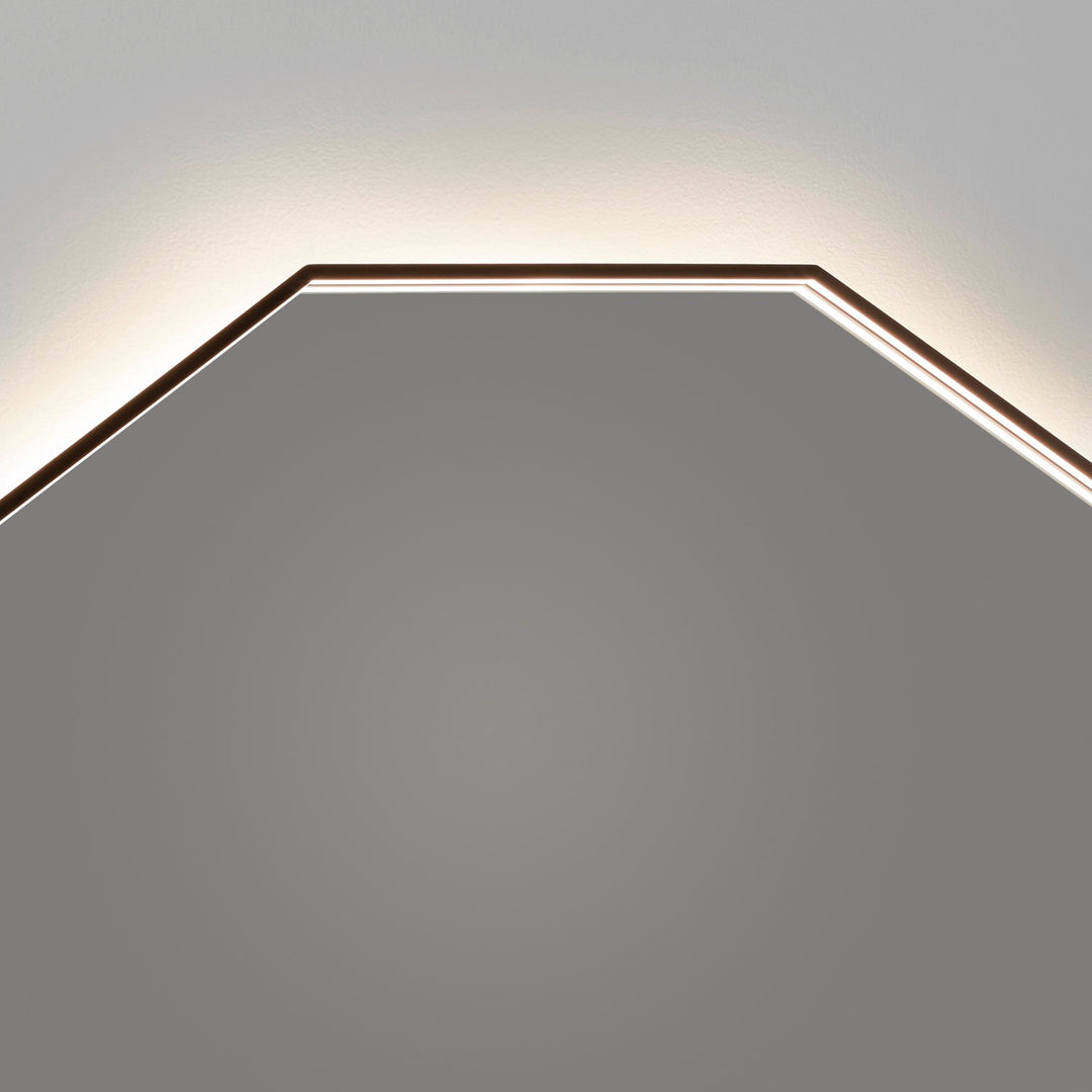 30X30 Led Mirror Black