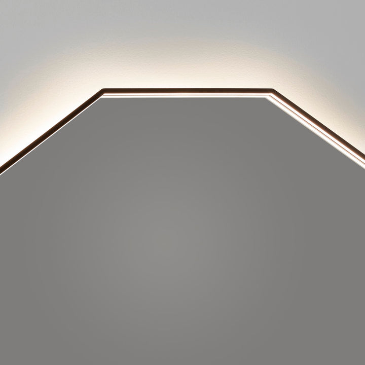 30X30 Led Mirror Black