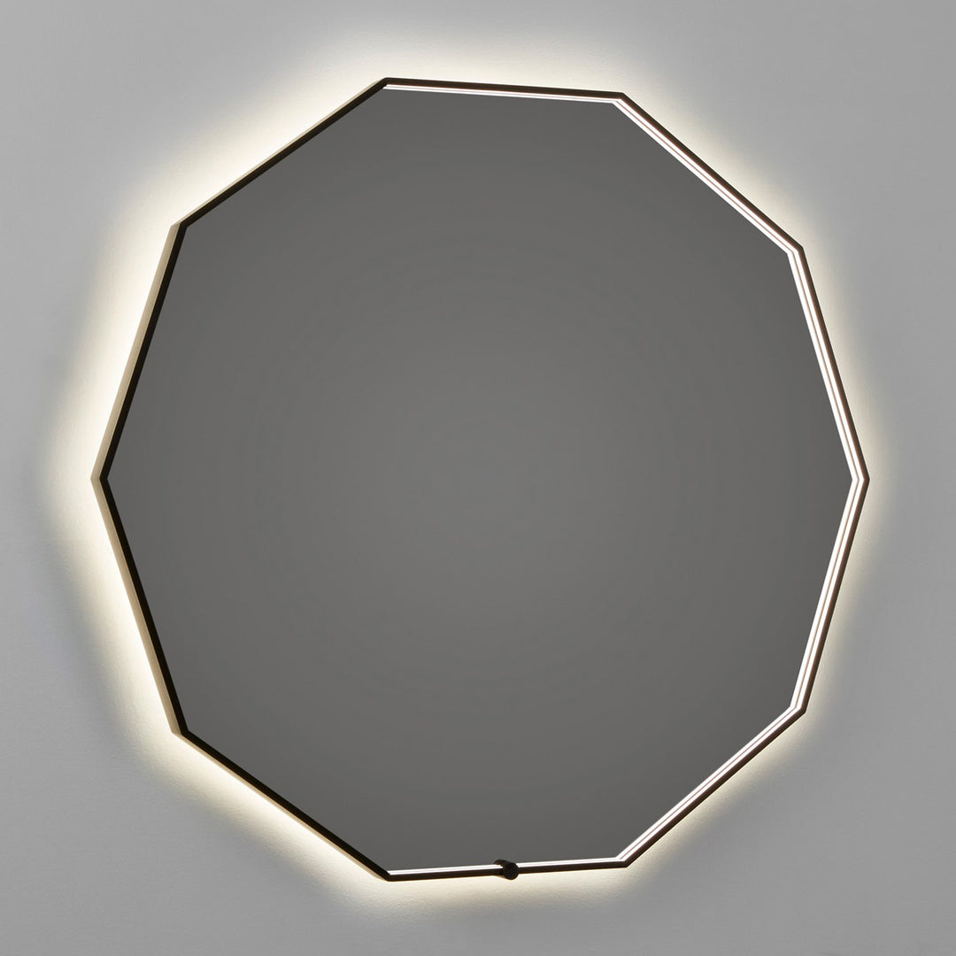 36X36 Led Mirror Black