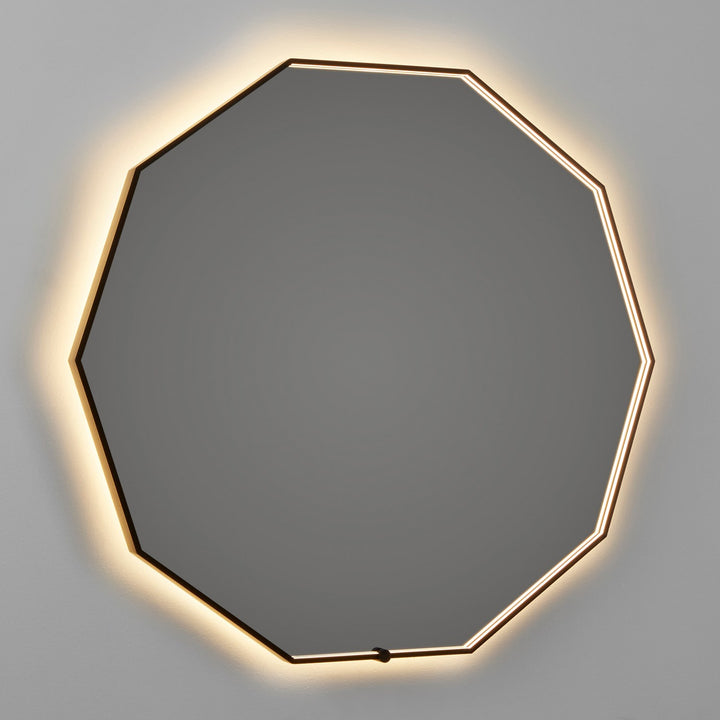 36X36 Led Mirror Black