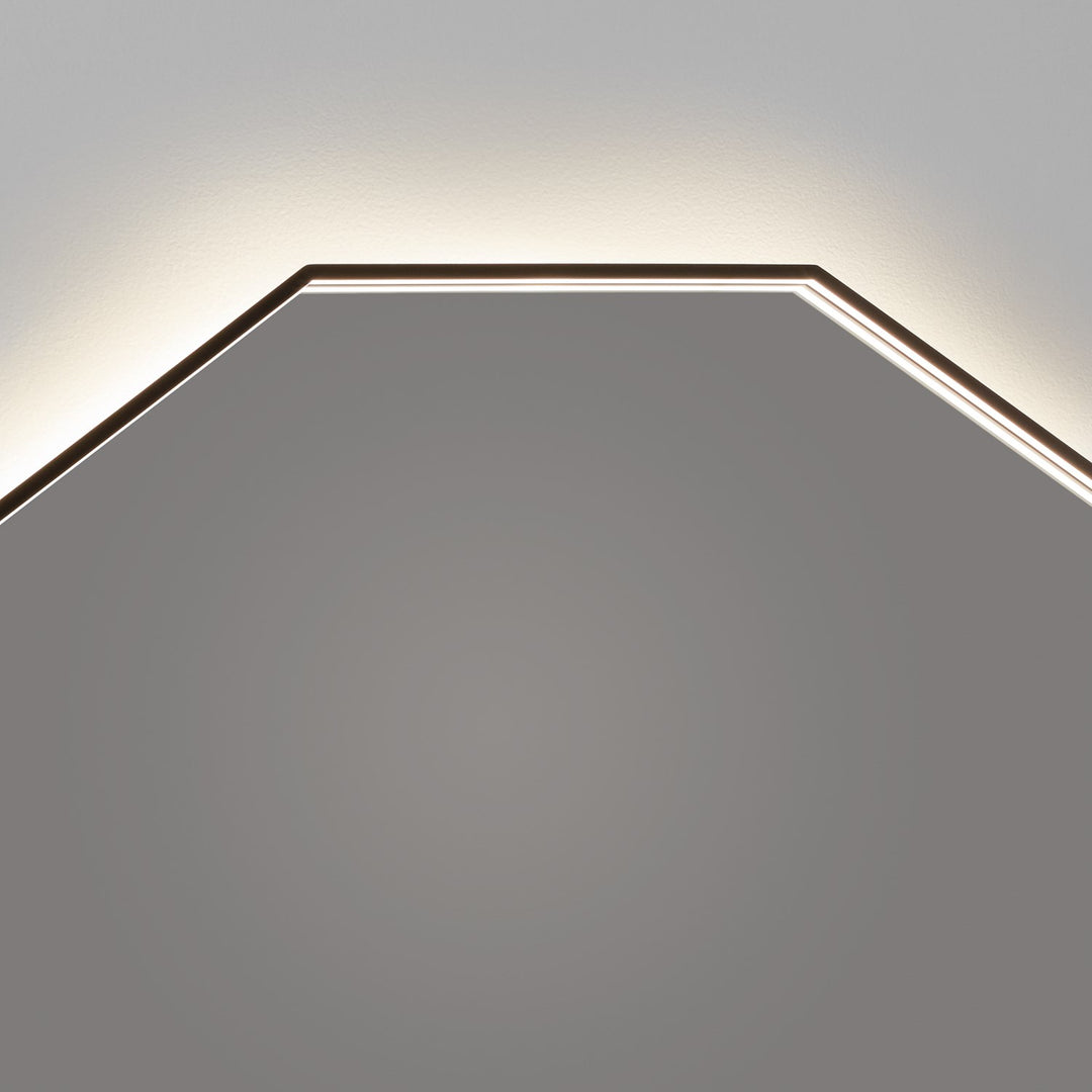 36X36 Led Mirror Black
