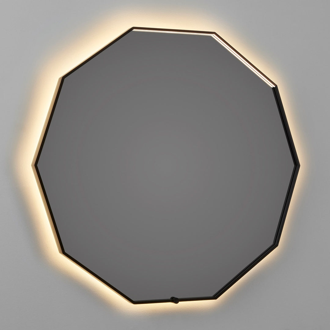 36X36 Led Mirror Black